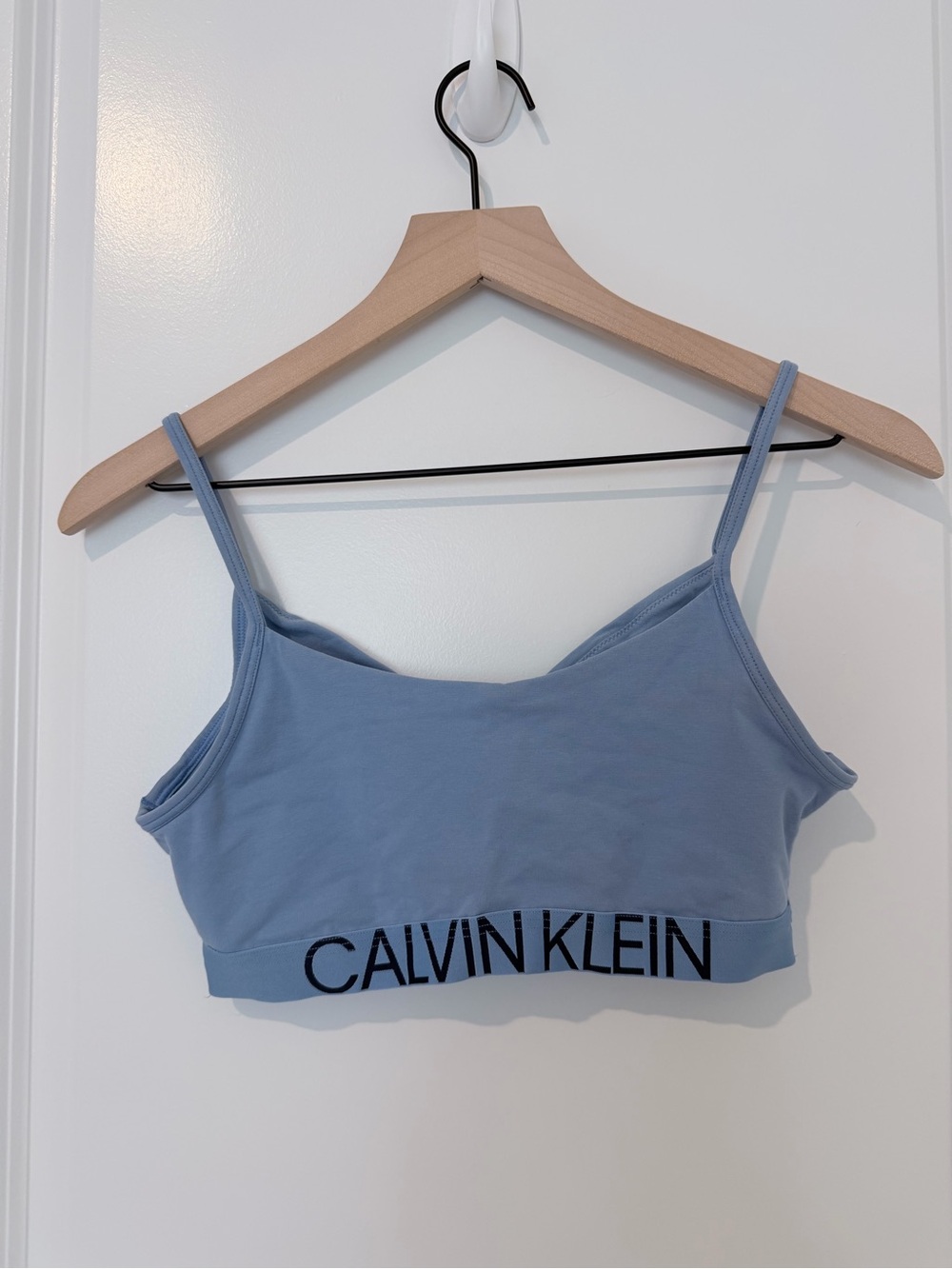 Calvin Klein Light Blue Logo Bralette